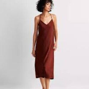 State of Day Women's Sleeveless Crepe de Chine Nightgown,